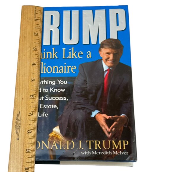 Trump Think Like A Billionaire Book HC DJ 2004 First Edition President USA - Picture 10 of 10